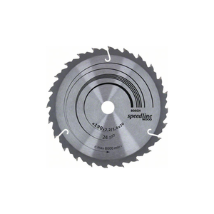 LAME CIRCULAIRE BOIS Ø190x2,4mm 24 DENTS (SPEEDLINE WOOD) 2608640799 BOSCH